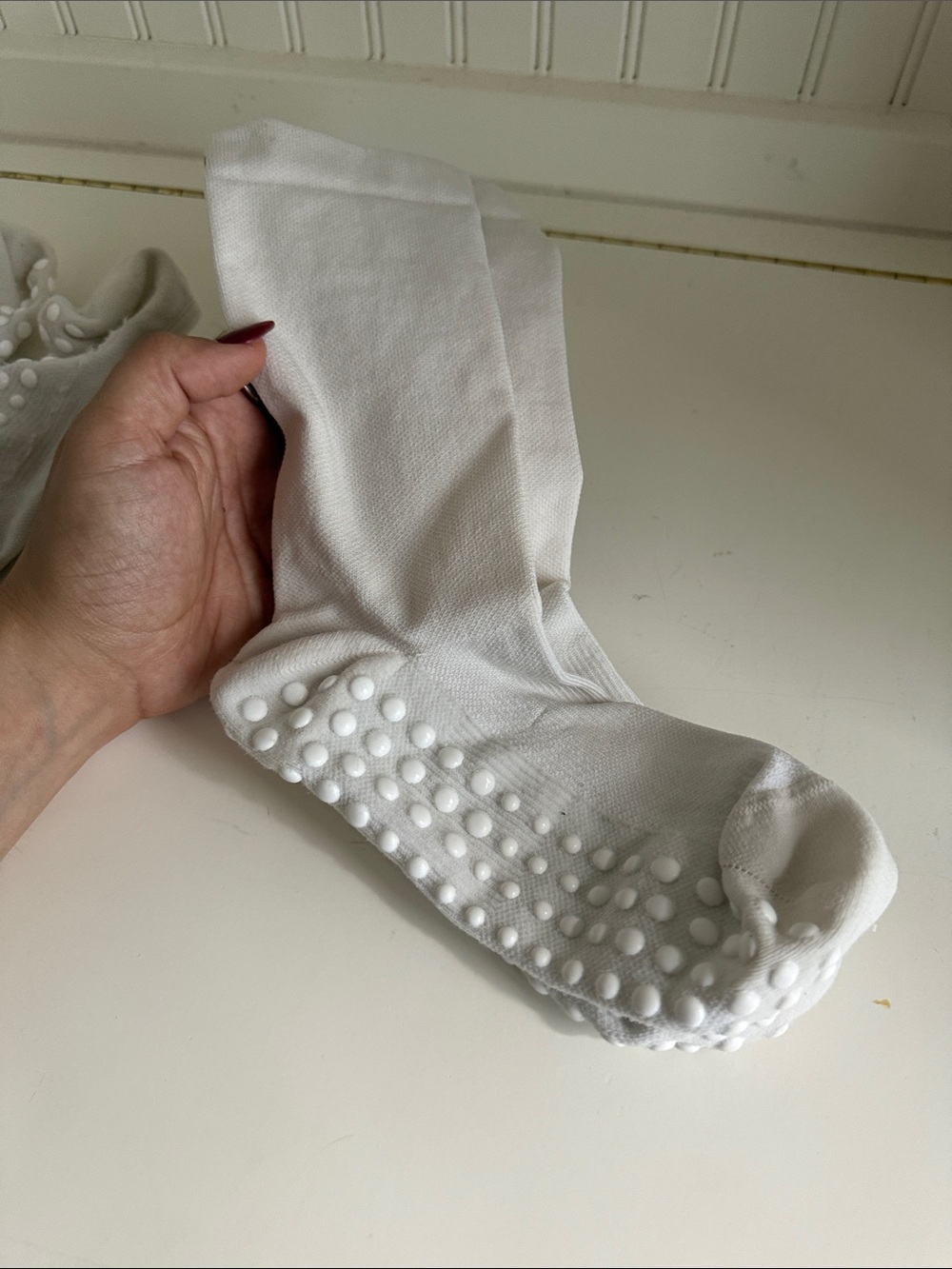2 pairs of Lululemon Grip Socks - Cream - Picture 6 of 7